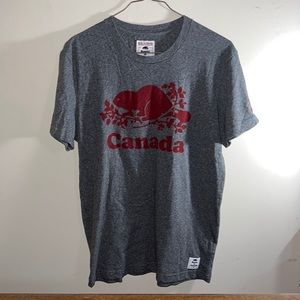 Roots | Salt and Pepper | Cooper Canada T-Shirt | Size M | New With Tags
